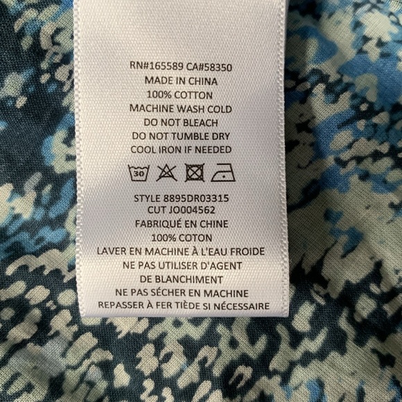 NEW Joie Elissabet Tiered Tie-Back Printed Maxi Dress Blue Size S Pockets - Picture 10 of 14